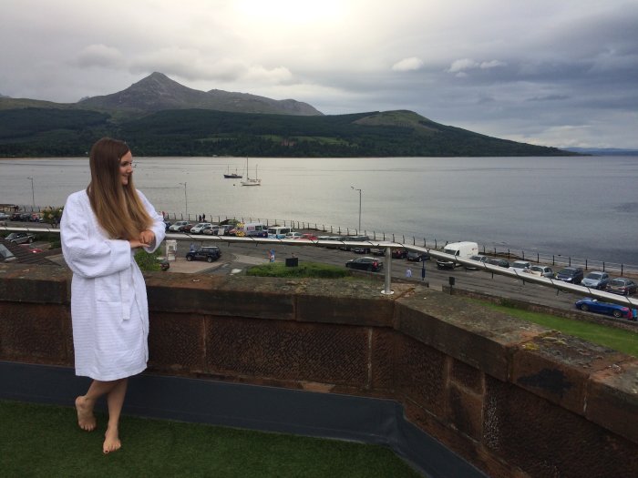 The Douglas Hotel on Brodick seafront has rooms with a view.